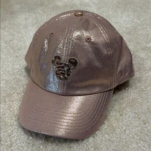 Disney Rose Gold Mickey Baseball Hat